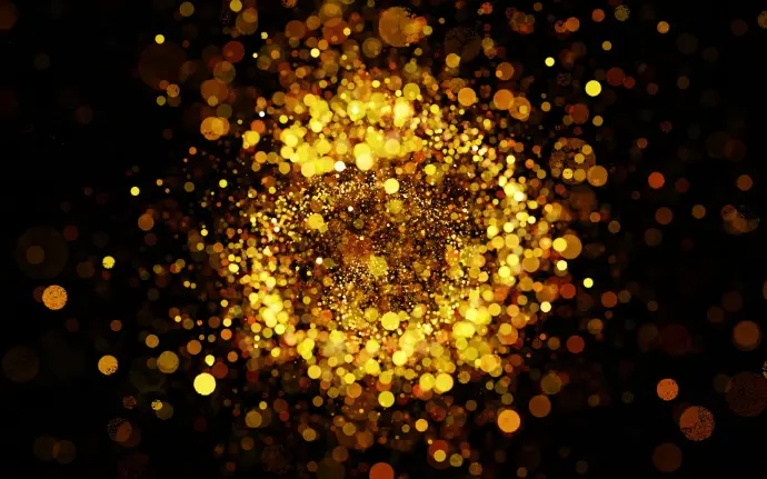 a blurry image of a yellow and black background